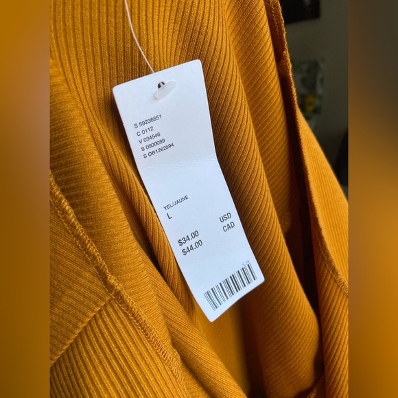 Urban outfitters nwt BDG Nala notch Henley crop top rust orange - Picture 7 of 15